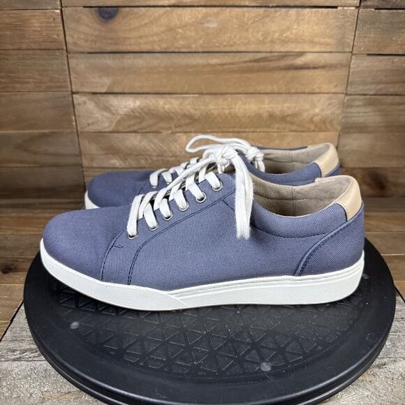 ABEO Womens Sz 6 Addie Casual Sneaker Shoes 2321 Blue Lace Up Low Top - Picture 3 of 10